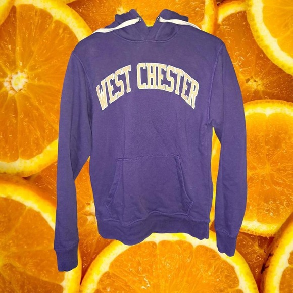 West Chester University Purple Hooded Sweatshirt Size Small - Picture 1 of 7